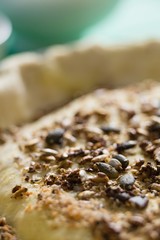 Close up of cardamoms on tart