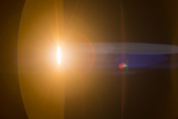 The orange light on the dark background. anamorphic lens shot