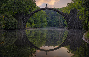devil bridge in the park rhododendron in Kromlau © Mike Mareen
