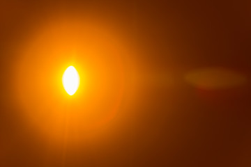 The orange light on the dark background. anamorphic lens shot