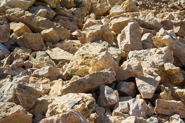 Production of stone at a forsaken quarry