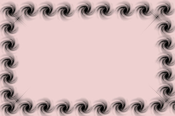 Fototapeta premium pink frame with black spots