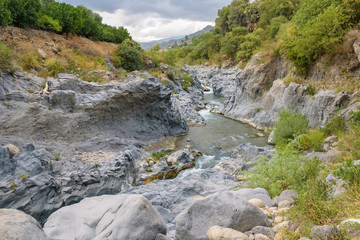 Gorge of the Alcantara river