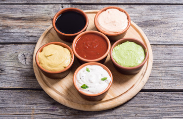 Set of sauces