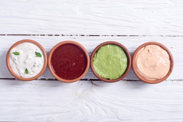 Set of sauces