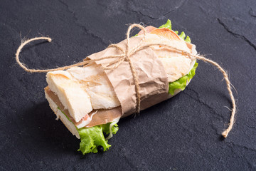 Sandwich with hamon