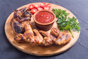 Grilled chicken wings