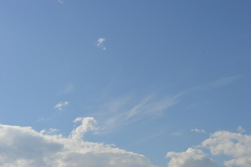 Clouds on blue cky