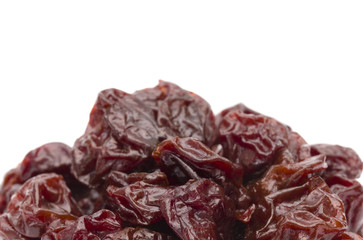 Dried Cherries on a White Backgroun