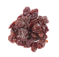 Dried Cherries on a White Backgroun