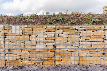 Gabion Cages filled with stone