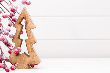 Christmas branches. Christmas greeting card. Symbol xmas.