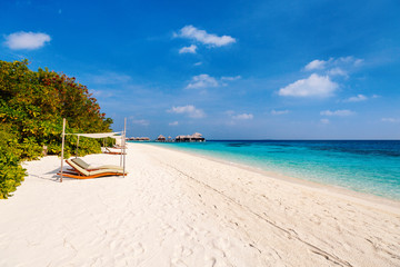 Beautiful tropical beach at Maldives