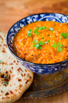 Vegan Red Lentil Dal -  Vegetarian Indian Cuisine