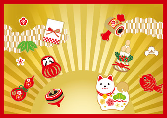 2018謹 放射レッドふち