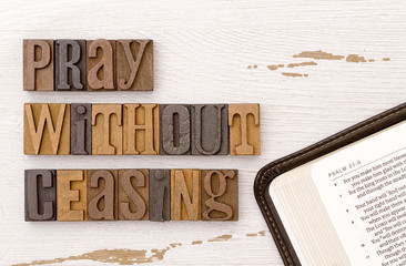 Obraz premium Pray Without Ceasing