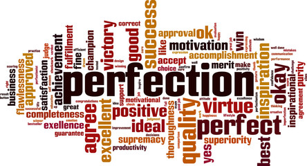 Perfection word cloud