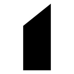 Plank icon, simple style