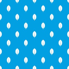 Plum leaf pattern seamless blue