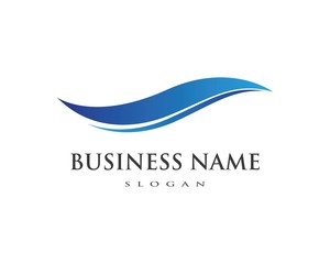Water wave Logo Template