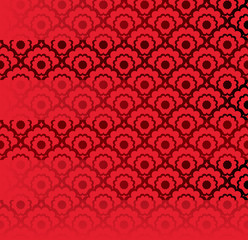Red pattern with stylized ornament in oriental style. Background image.