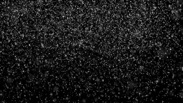 Whether background of snowfall Isolated on black (luma matte). Seamless looped background of snow fall. ver 5