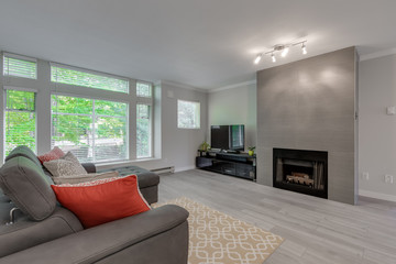 Interior design of a modern living room.