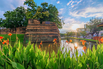 Old city gate ruins river © asiastock