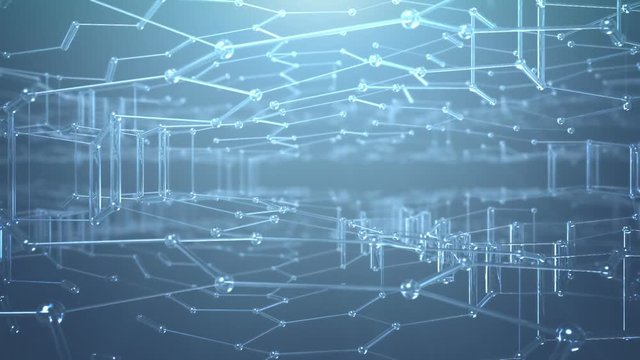 Abstract Hexagonal Background, Beautiful seamless looping 3d animation. Full HD 1080, look for more options in my portfolio