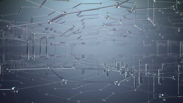 Abstract Nanotech Background, Beautiful seamless looping 3d animation. Full HD 1080, look for more options in my portfolio