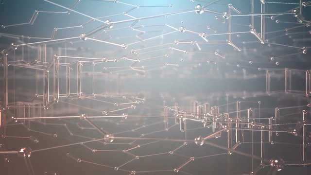 Abstract Graphene Structure Background, Beautiful seamless looping 3d animation. Full HD 1080, look for more options in my portfolio