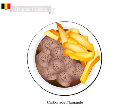 Carbonade Flamande or Belgian Stewed Meat with Onion