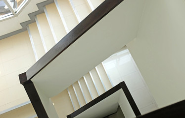 Obraz premium Staircase in an office building.