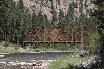 Old rusted bridge