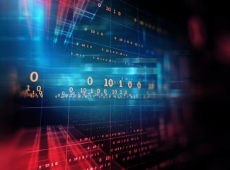 digital code number abstract technology background