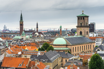Naklejka premium Kobenhavn rooftops