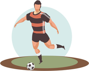 Obraz premium soccer player vector
