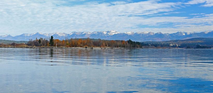 Flathead lake in Montana