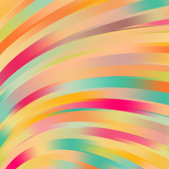 Vector illustration of colorful abstract background with blurred light curved lines. Vector illustration.