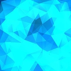 Abstract geometric style neon blue background. Vector illustration