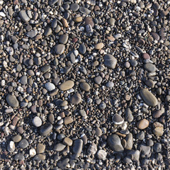 Sea pebbles, seamless texture, tile horizontal