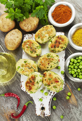 Aloo tikki. Potato cutlets