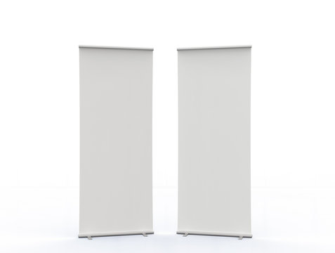 empty roll up banners
