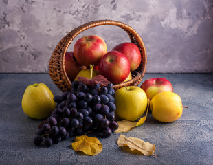 Apples in basket