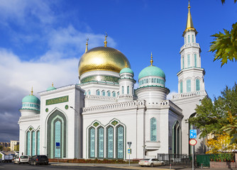 Fototapeta na wymiar Московская соборная мечеть