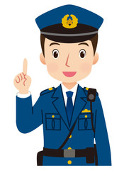 警察官　表情　ポーズ