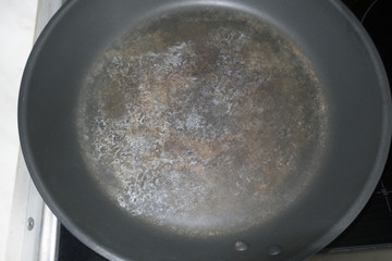 badly washed frying pan