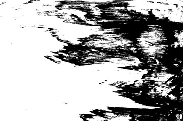 Grunge paint texture overlay. Distress black rough background. Noise dirty rectangle stamp. Dirty artistic background. Vector illustration