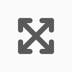 extend, re-size, enlarge icon