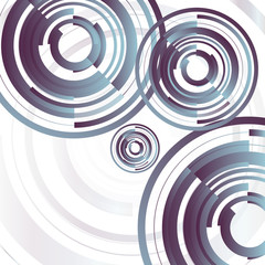 Abstract technology background with various technological elements. Vector illustration.